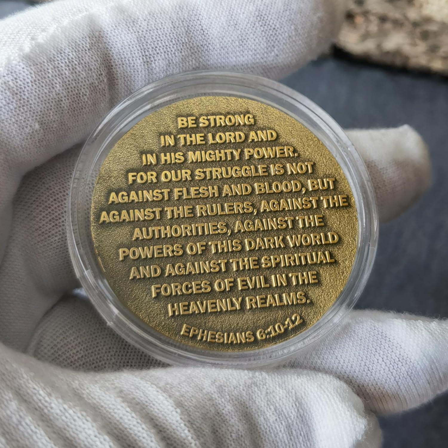 Moneda Conmemorativa Militar XIYANG 3D EPHESIOS 6:10-12
