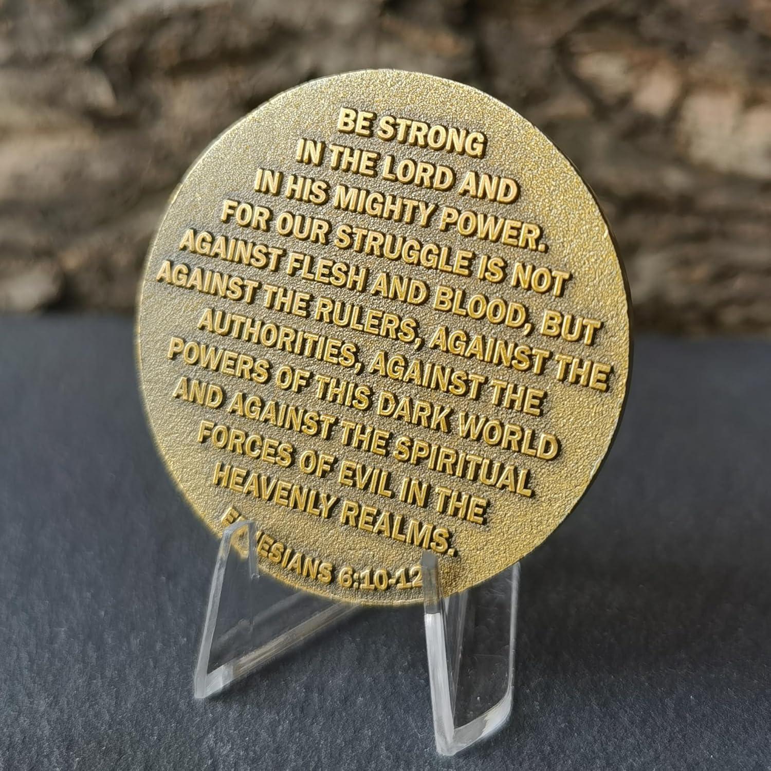 Moneda Conmemorativa Militar XIYANG 3D EPHESIOS 6:10-12