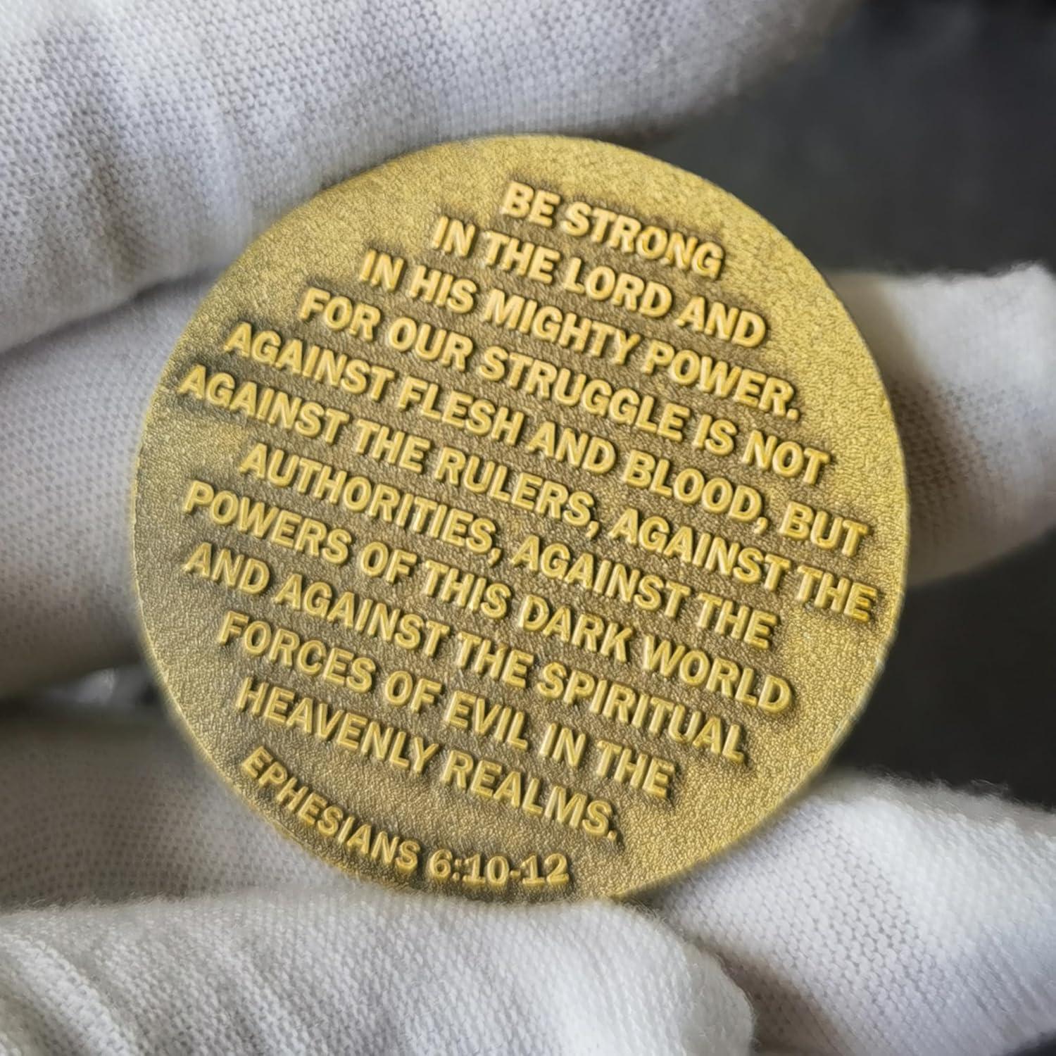 Moneda Conmemorativa Militar XIYANG 3D EPHESIOS 6:10-12