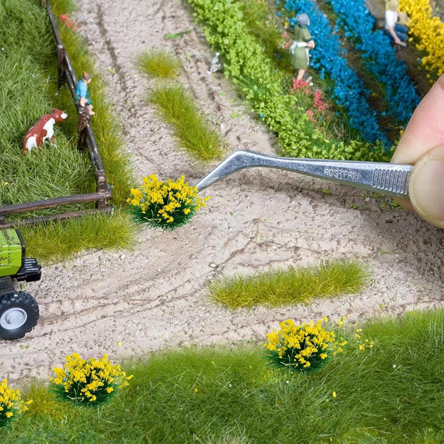 Kit 126 Piezas Grama Estática Rizada Warmtree para Dioramas