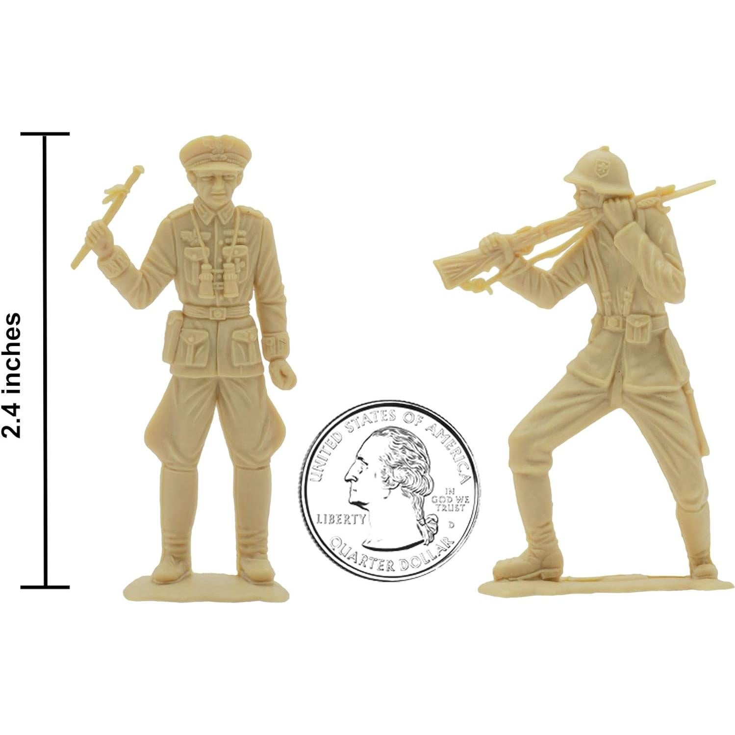 Figuras de Soldados Alemanes BMC Classic 36pc 1:32 Tan