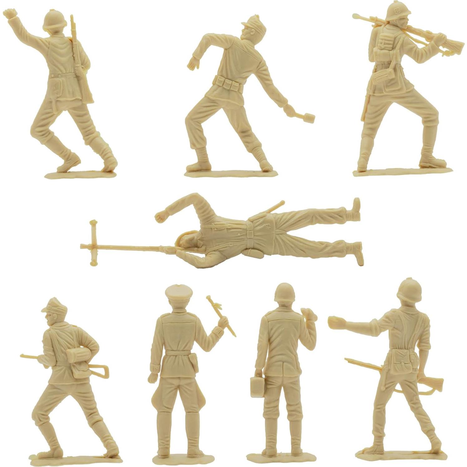 Figuras de Soldados Alemanes BMC Classic 36pc 1:32 Tan