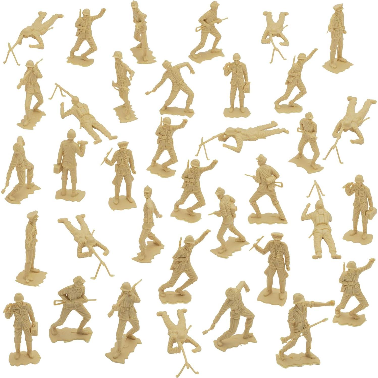 Figuras de Soldados Alemanes BMC Classic 36pc 1:32 Tan