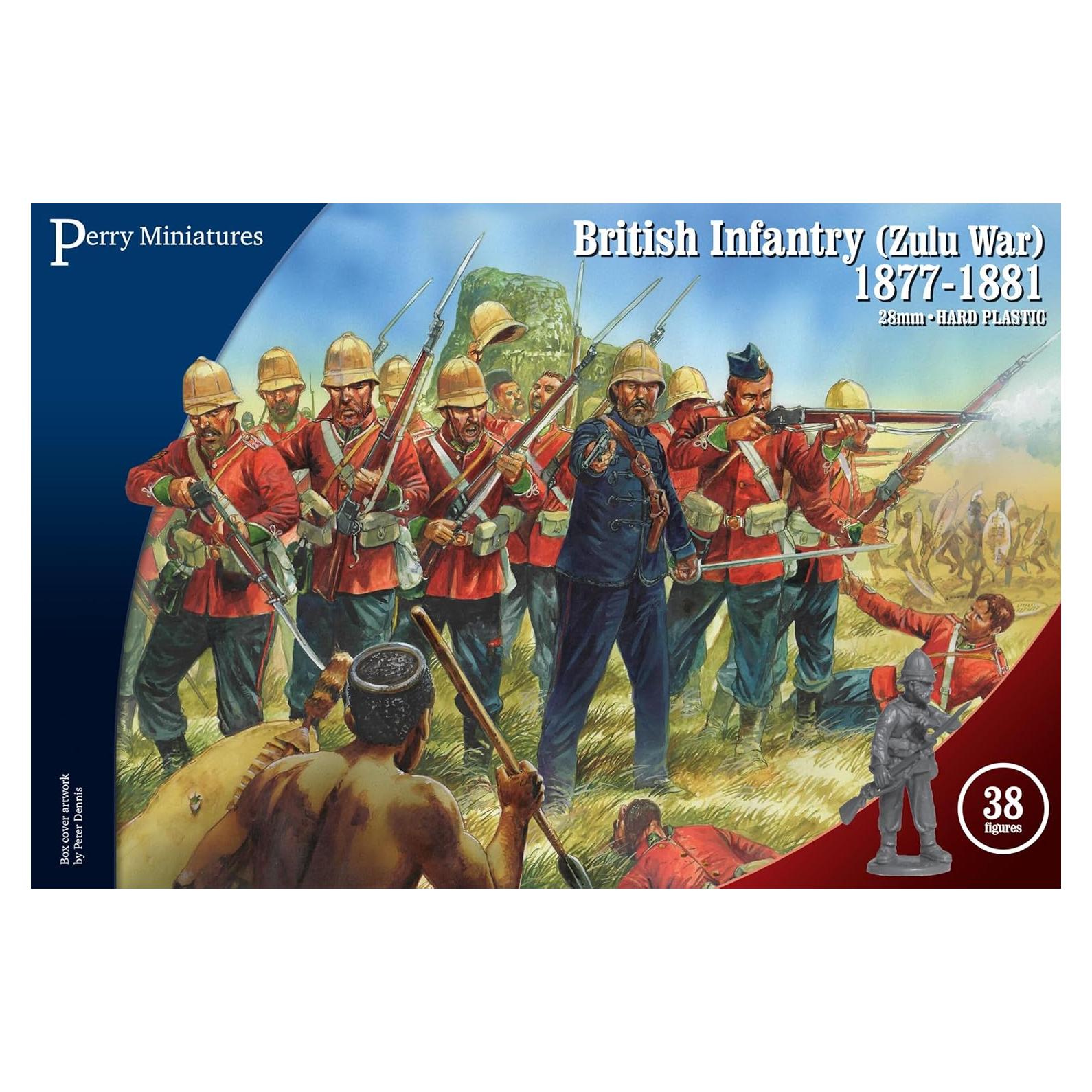 Juego de Miniaturas Perry 28mm Infantería Británica Guerra Zulu