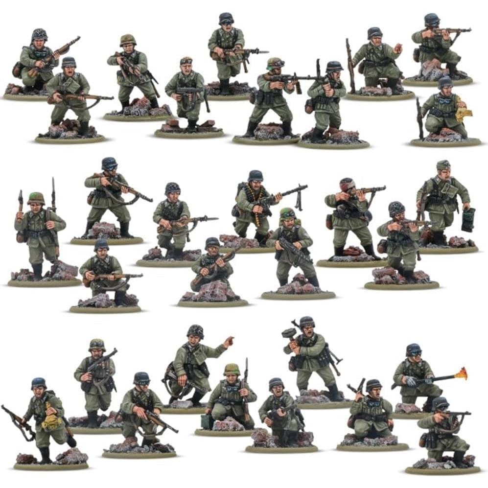 Pelotón Infantería Veterano Alemán Warlord 30 Miniaturas 28mm