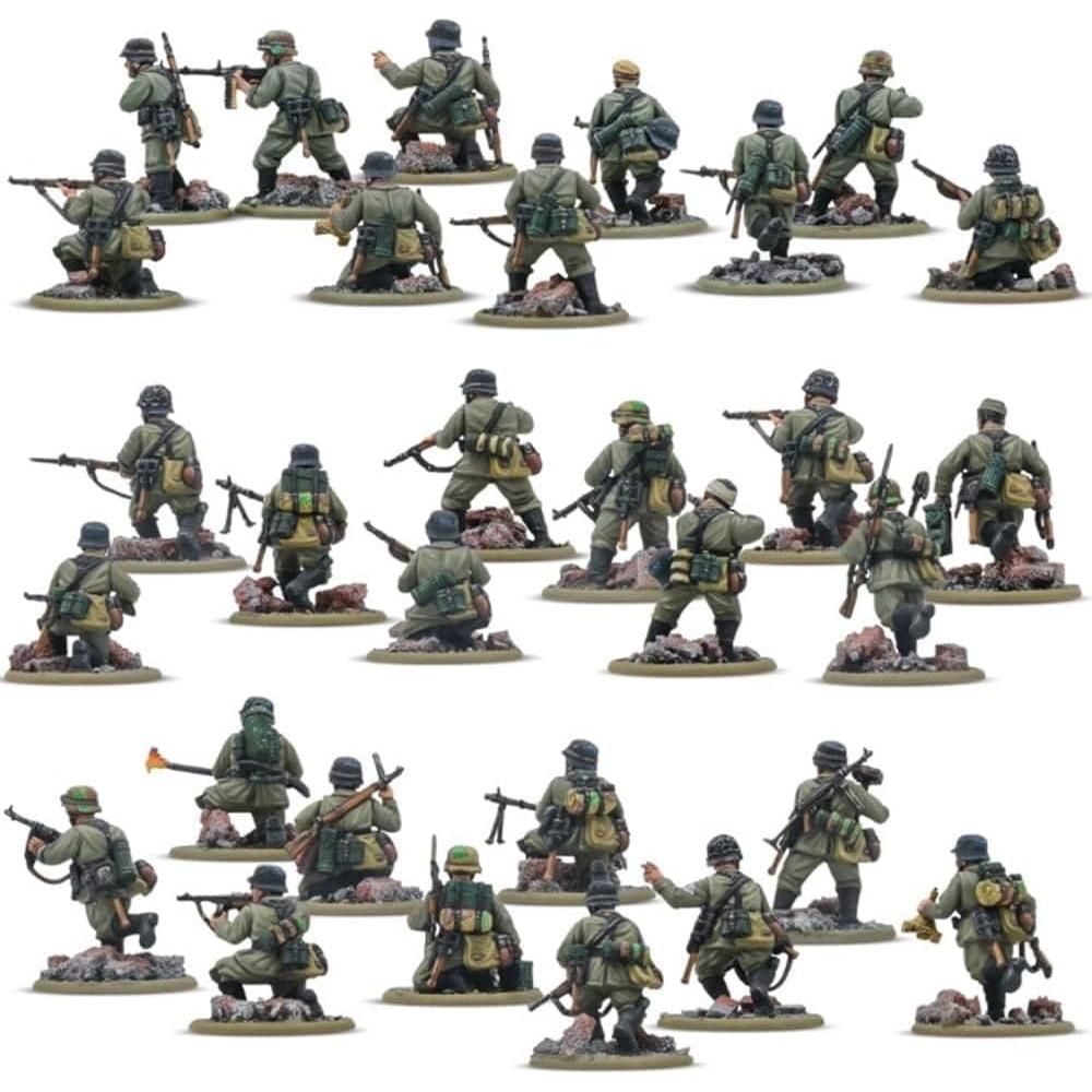 Pelotón Infantería Veterano Alemán Warlord 30 Miniaturas 28mm