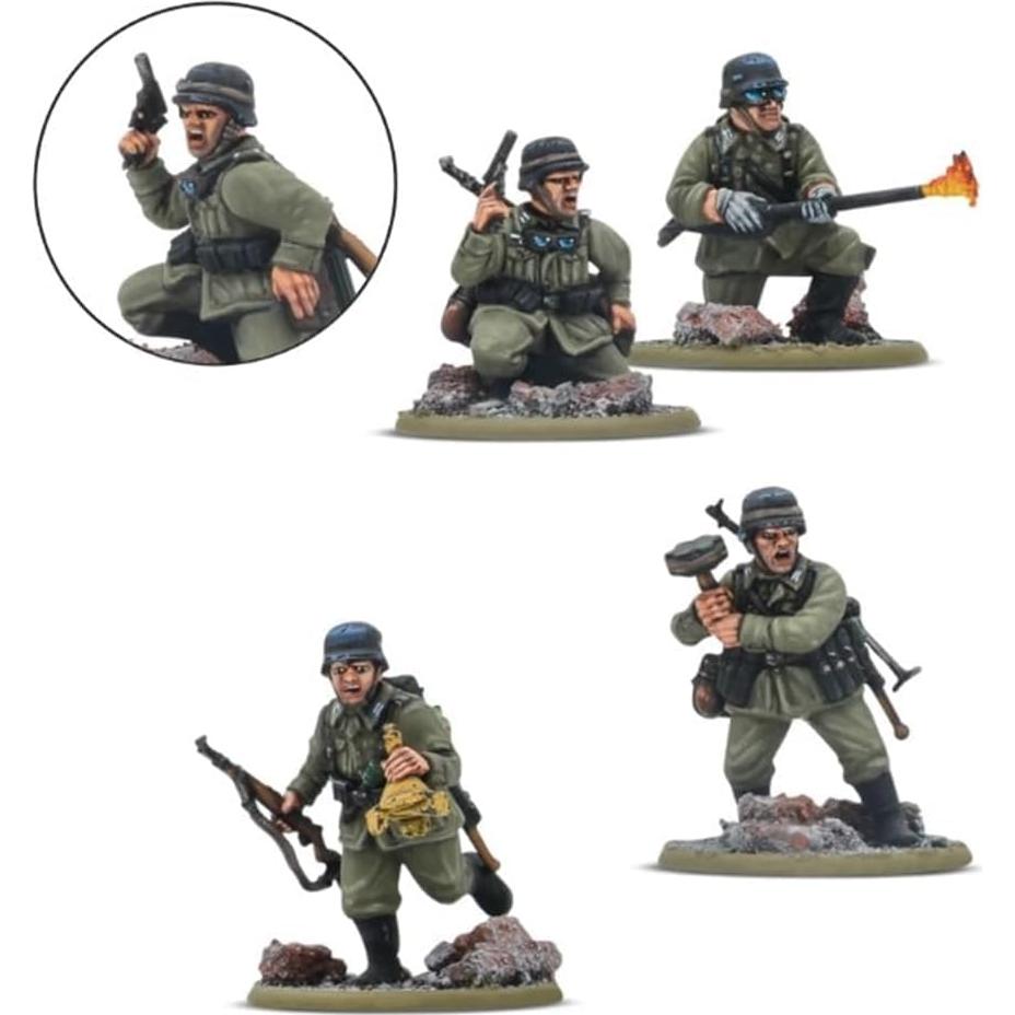 Pelotón Infantería Veterano Alemán Warlord 30 Miniaturas 28mm
