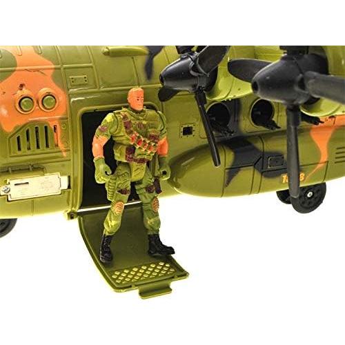 Avión Bombardero C130 Militar Power-TRC con Mini Soldados