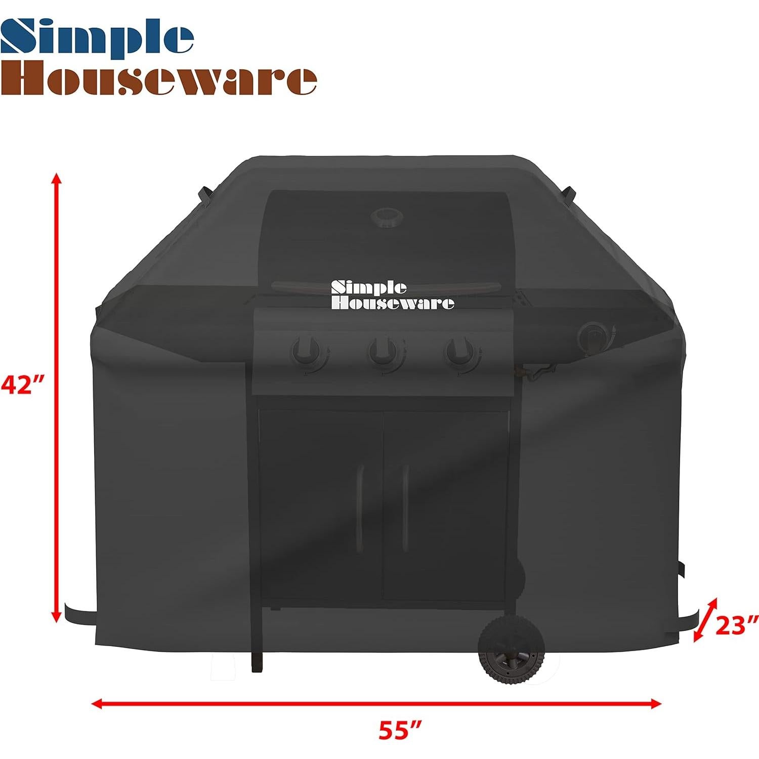 Cubierta para parrilla Simple Houseware 139,7x58,4 cm resistente
