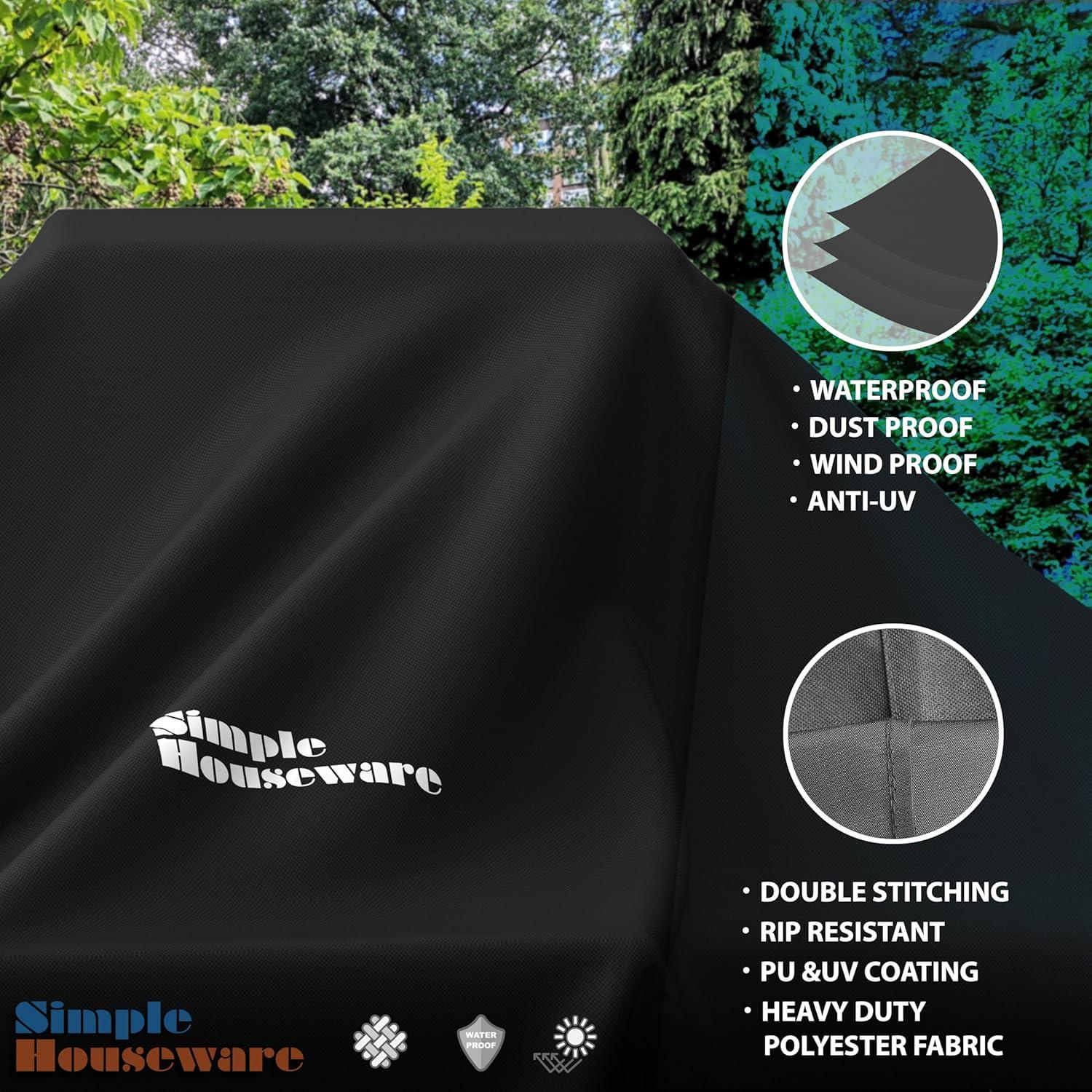 Cubierta para parrilla Simple Houseware 139,7x58,4 cm resistente