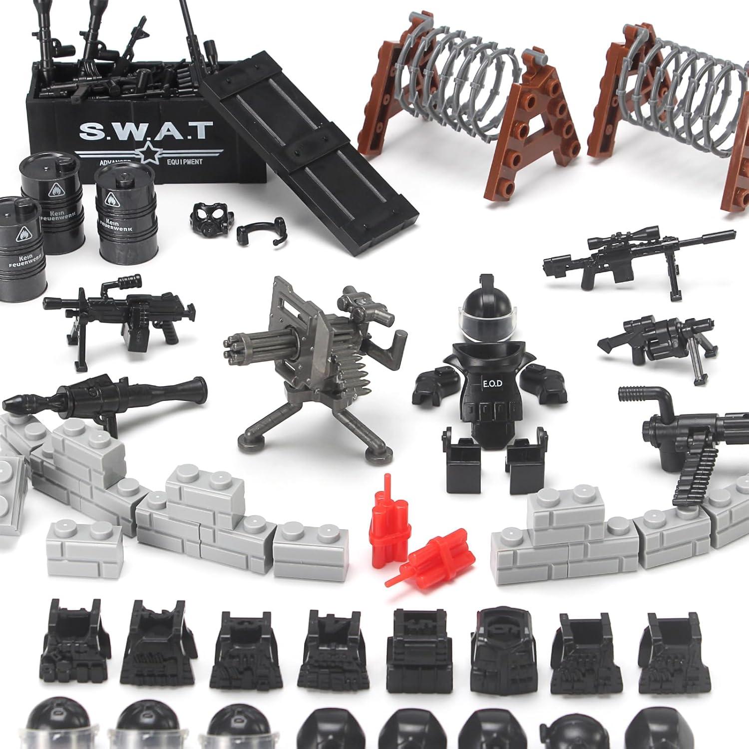 Set de Juguetes SWAT Feleph 150 Piezas Accesorios Policía