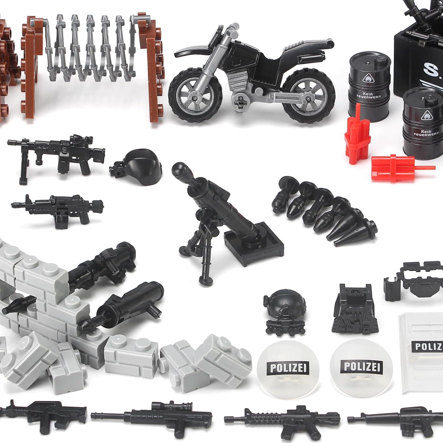 Set de Juguetes SWAT Feleph 150 Piezas Accesorios Policía