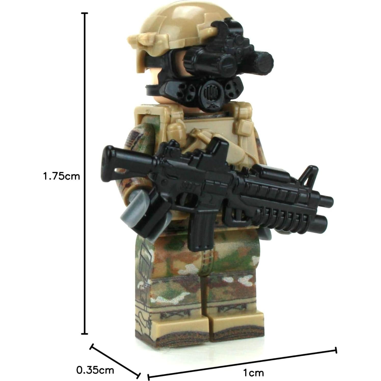 Minifigura Militar Personalizada OCP del Ejército 4 cm