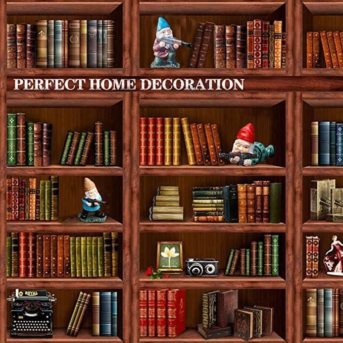 Gnomos de Jardín Militares GAZETSZ 11.43 cm Decoración