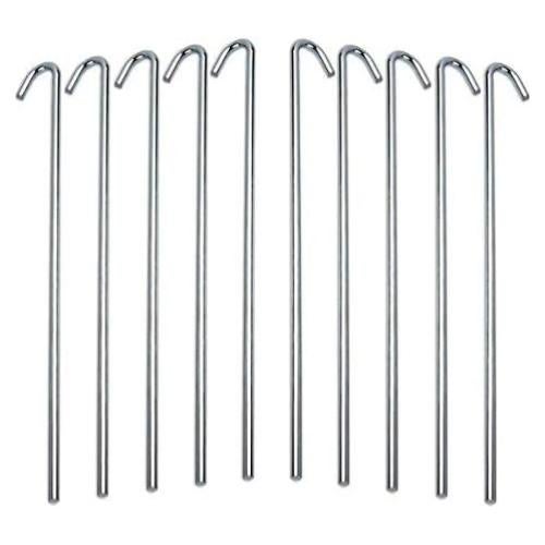 Estacas de Acampada Ram-Pro 40 Piezas Acero Galvanizado