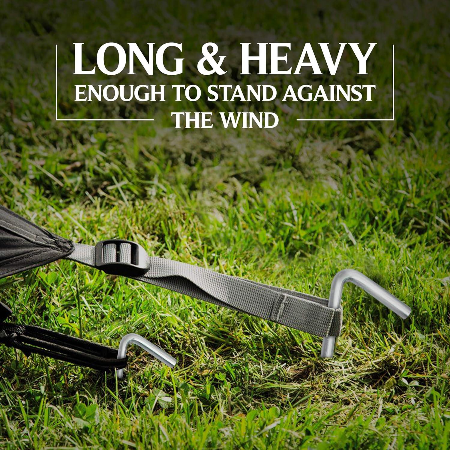 Estacas de Acampada Ram-Pro 40 Piezas Acero Galvanizado