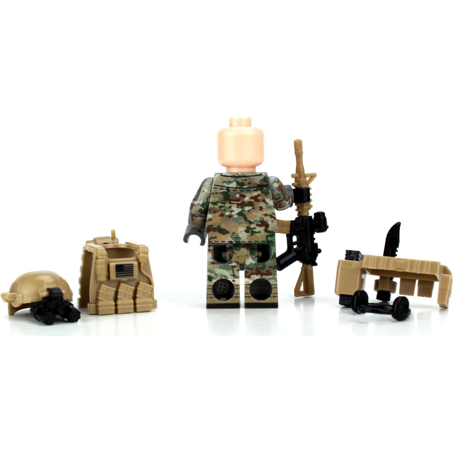 Minifigura Militar Ranger OCP Battle Brick 4,06 cm