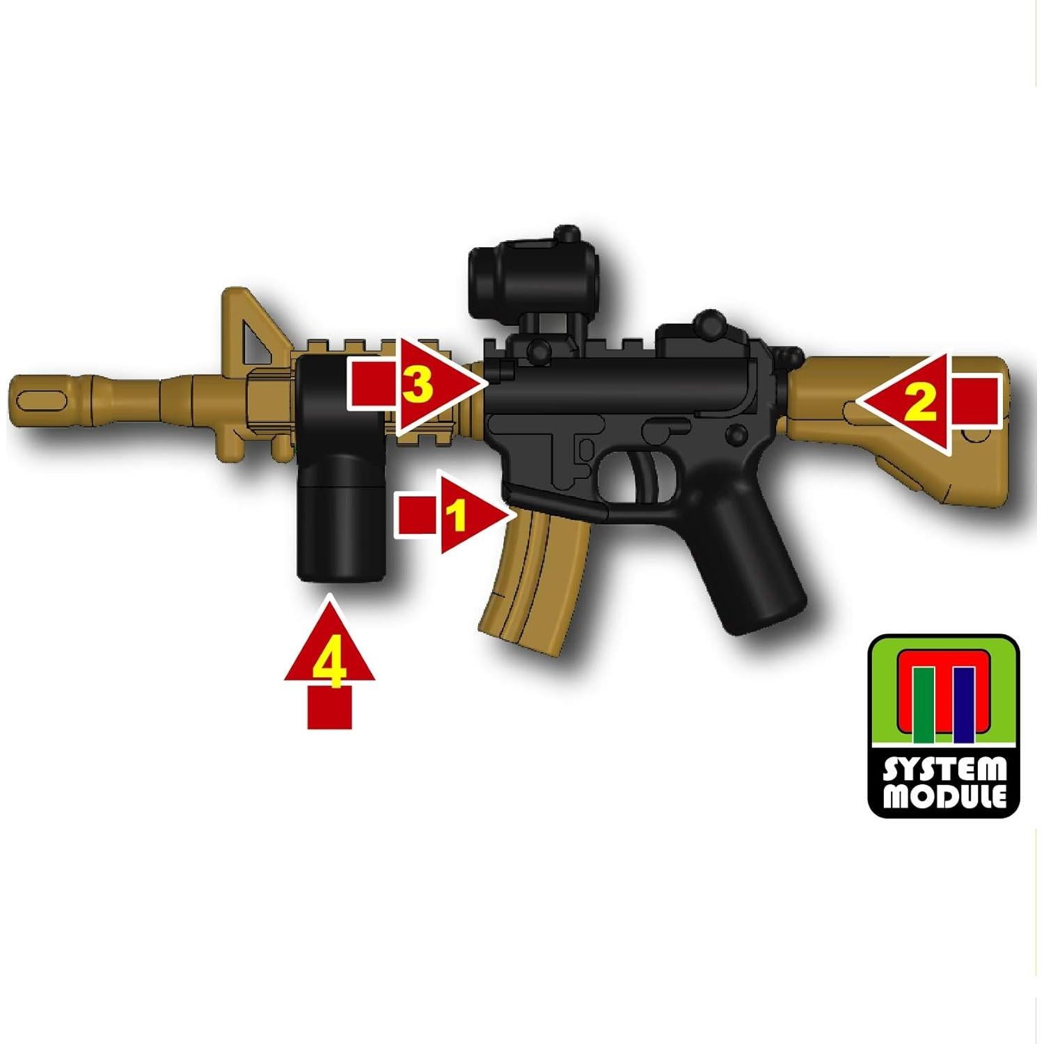 Minifigura Militar Ranger OCP Battle Brick 4,06 cm