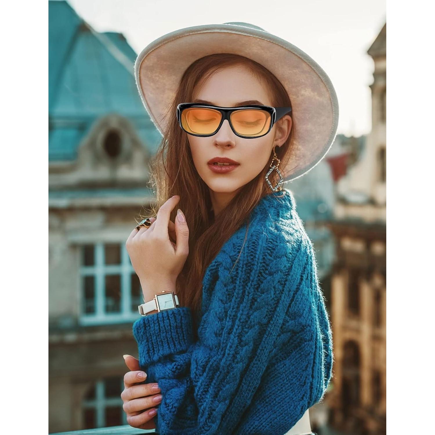 Gafas de Sol Lxnoap con Visión Nocturna y Antirreflejo