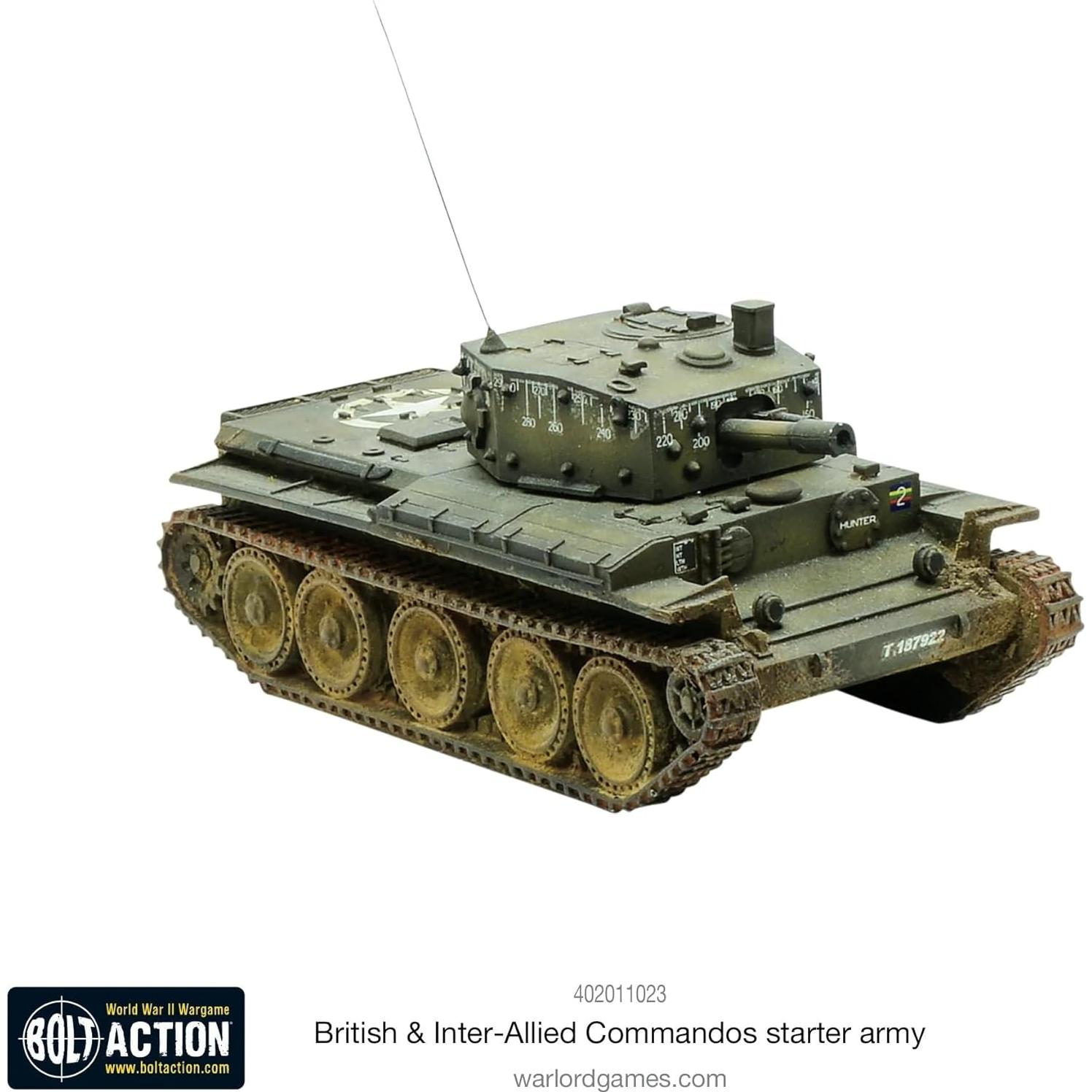 Ejército Inicial Comandos Británicos Warlord 28mm Sin Pintar