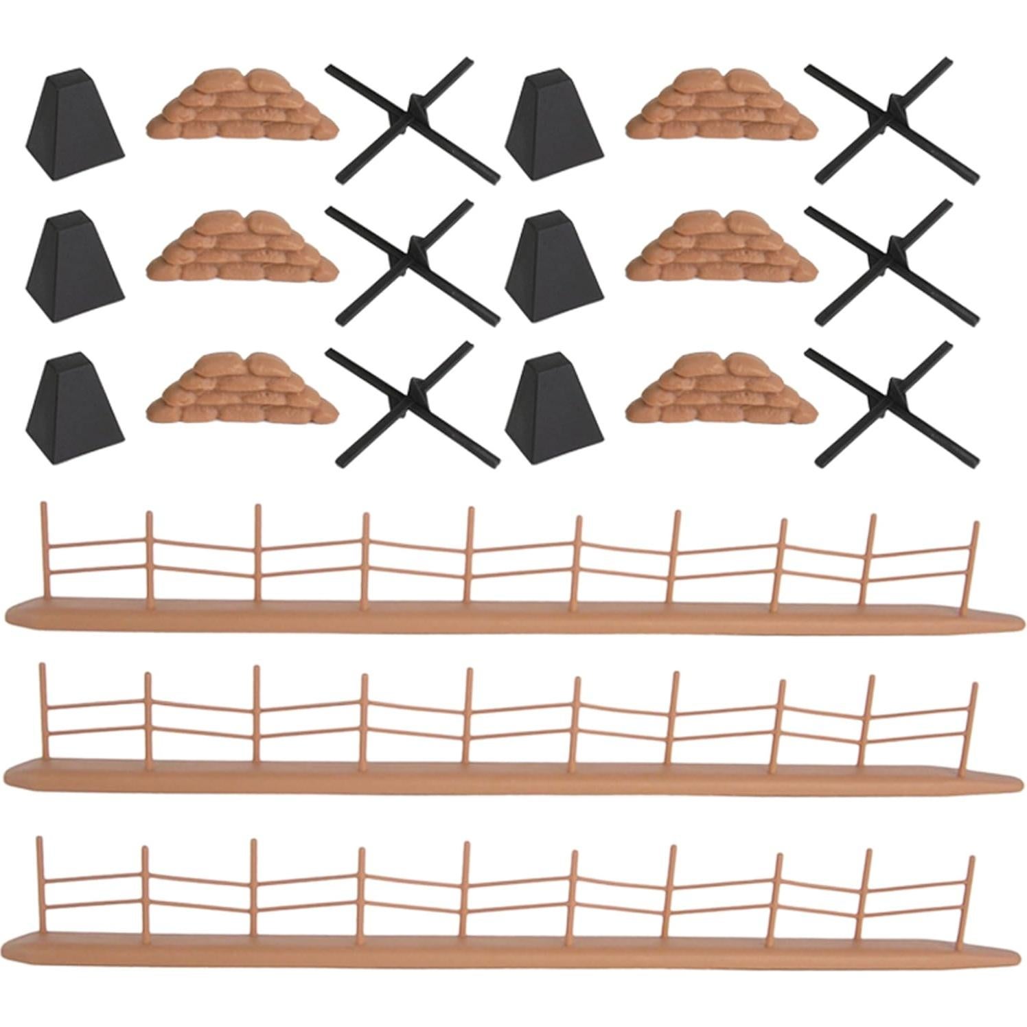 Set de Accesorios BMC Muro Atlántico WW2 21 Piezas