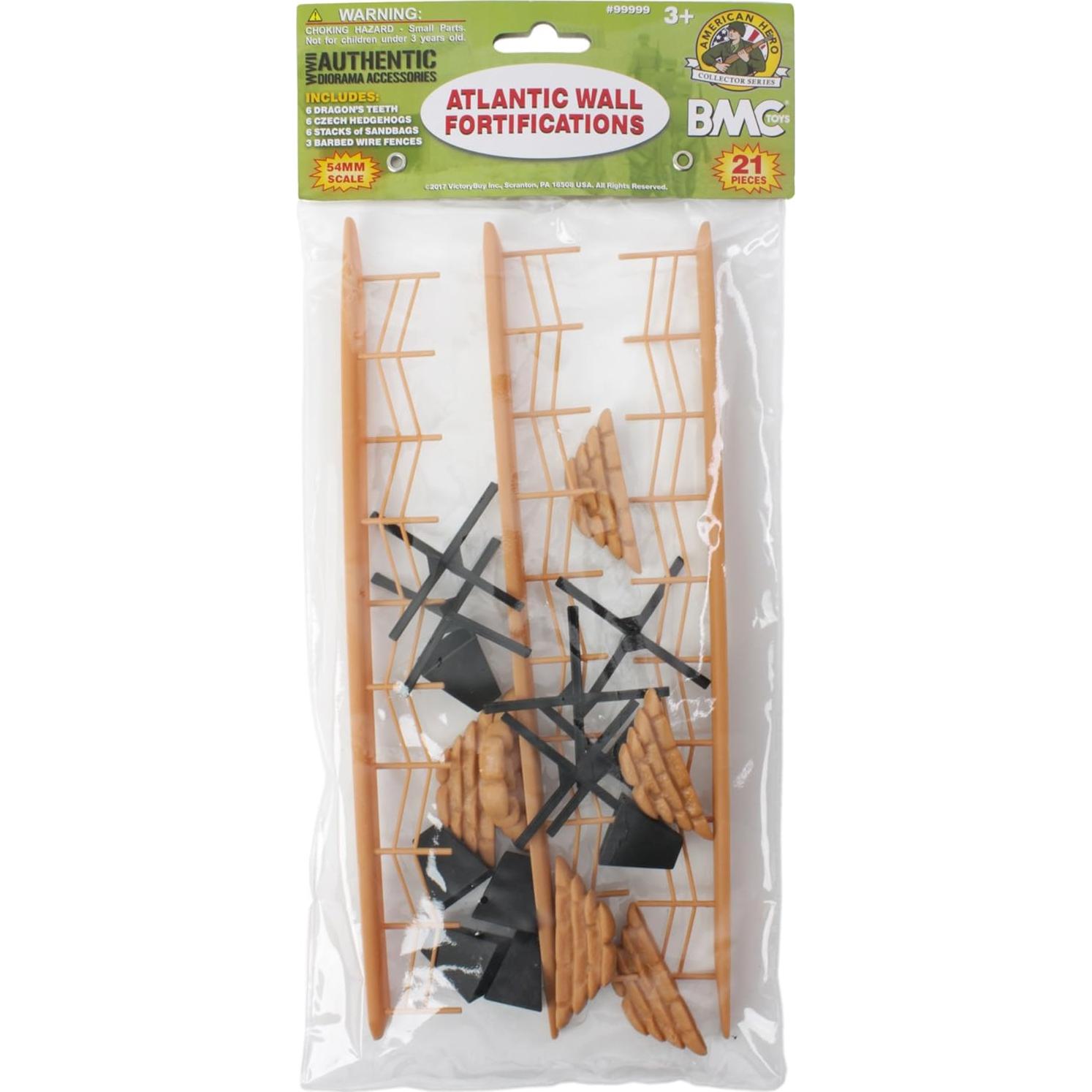 Set de Accesorios BMC Muro Atlántico WW2 21 Piezas