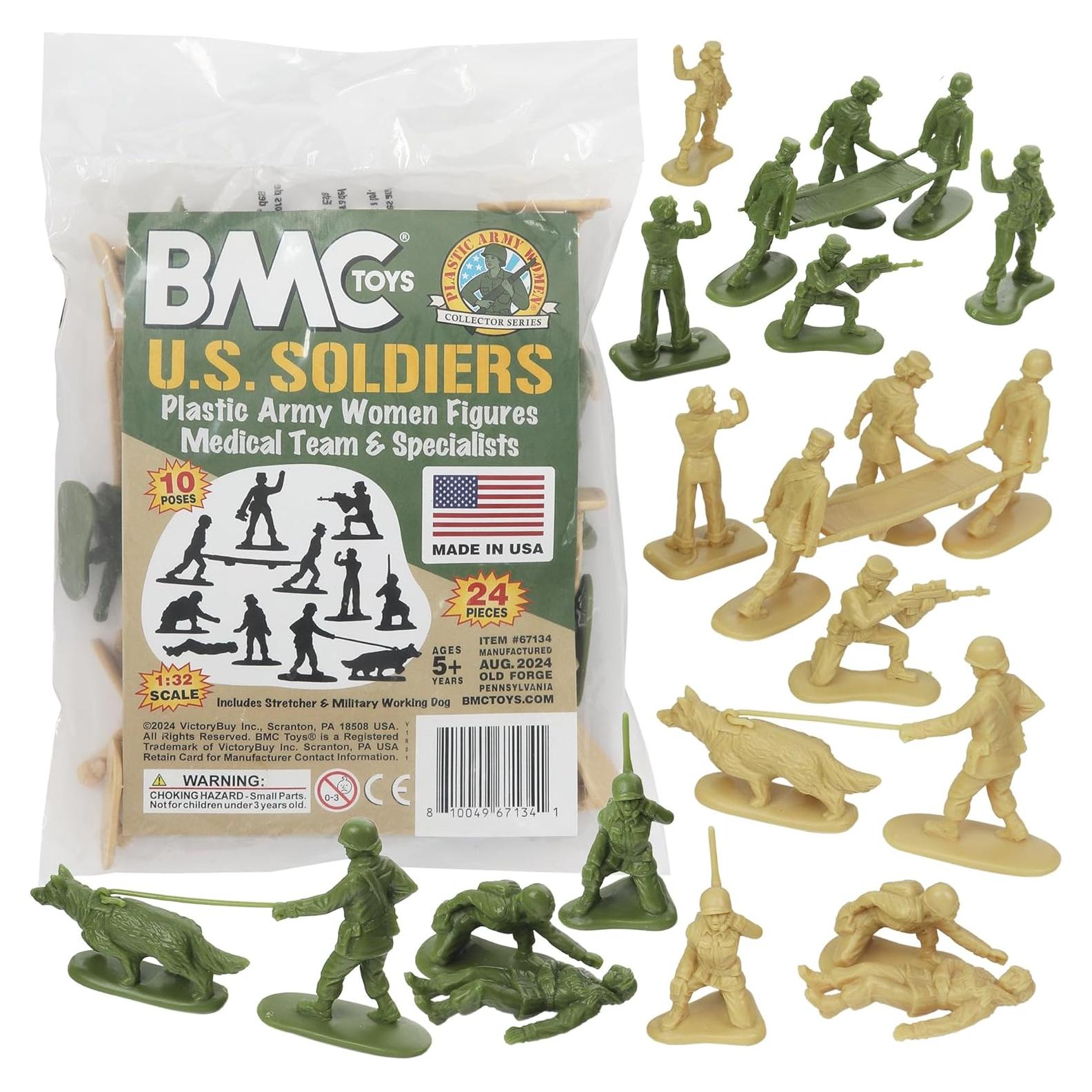 Figuras de Soldados Femeninos Médicos BMC 24pc 1:32