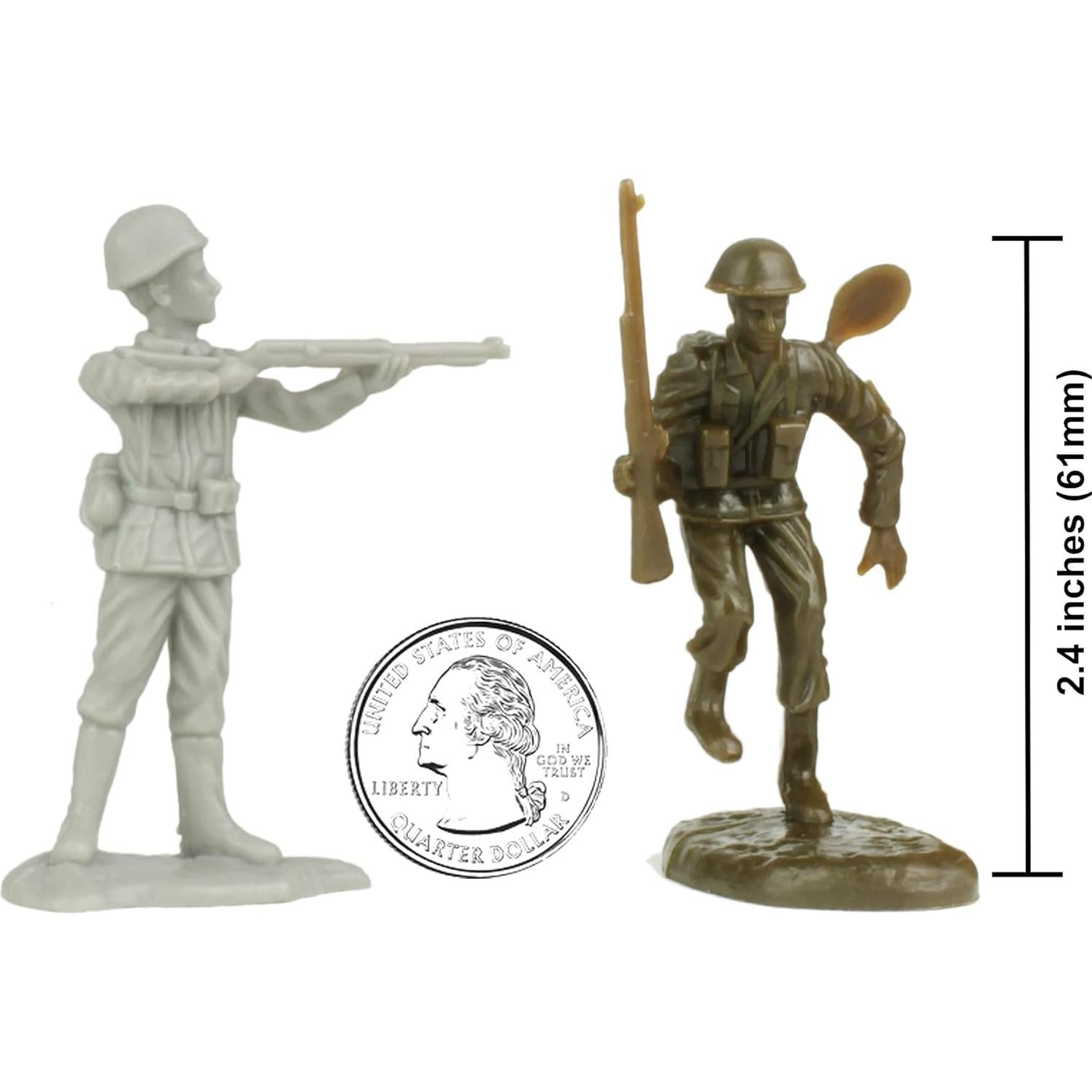 Figuras de Soldados BMC D-Day Playa Juno 35pc Canadienses Alemanes