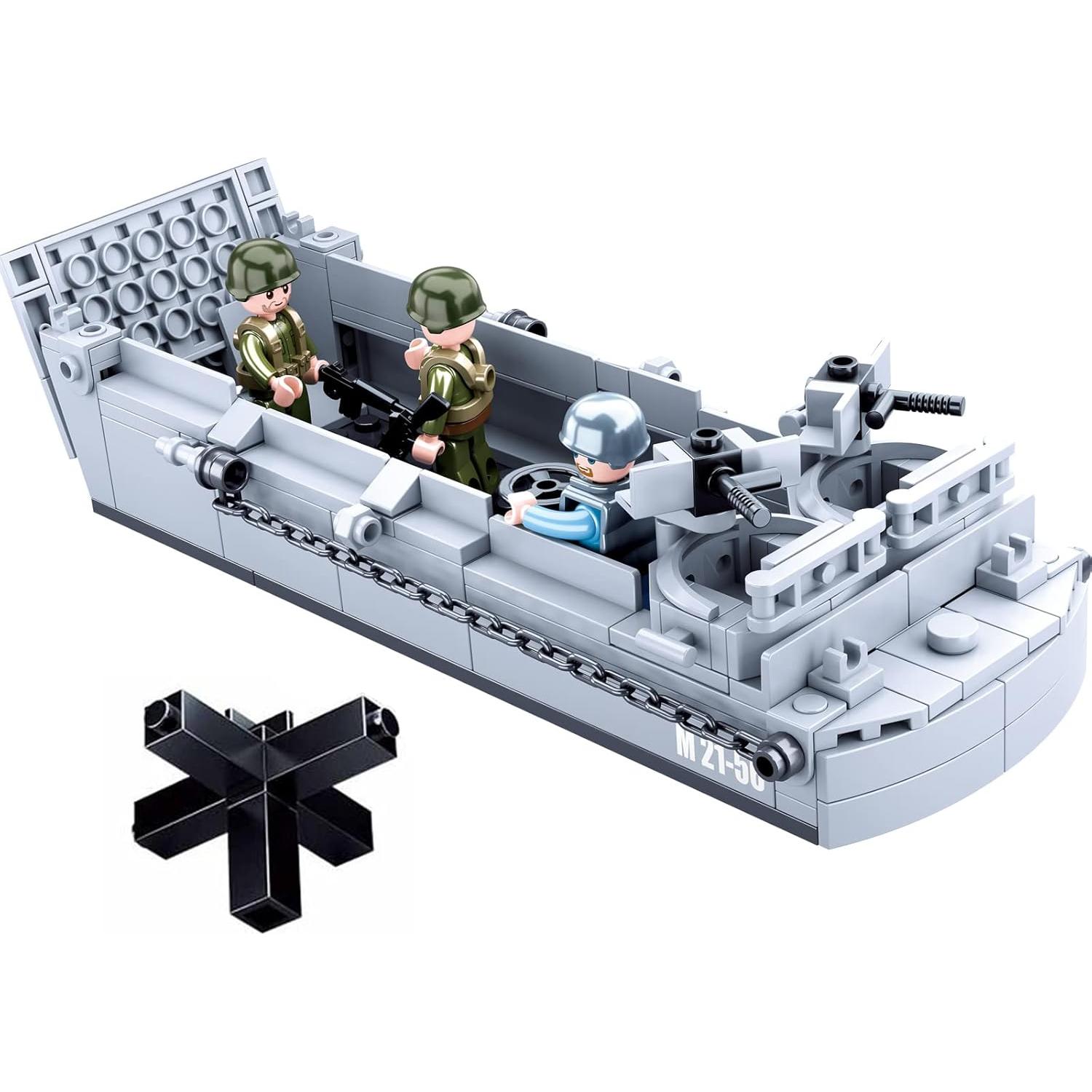 Set de Construcción Embarcación Desembarco Militar WW2 Hhohio 325 Piezas