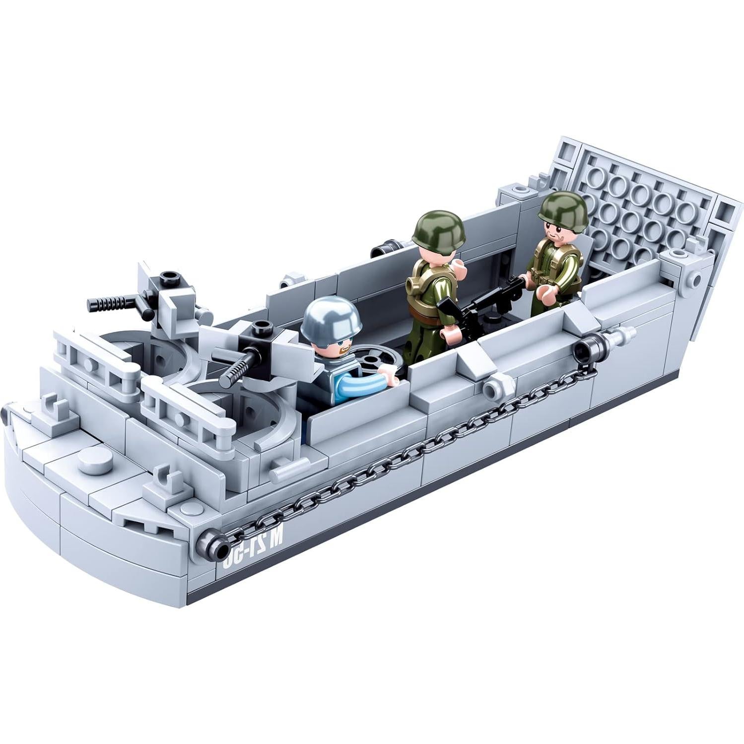 Set de Construcción Embarcación Desembarco Militar WW2 Hhohio 325 Piezas