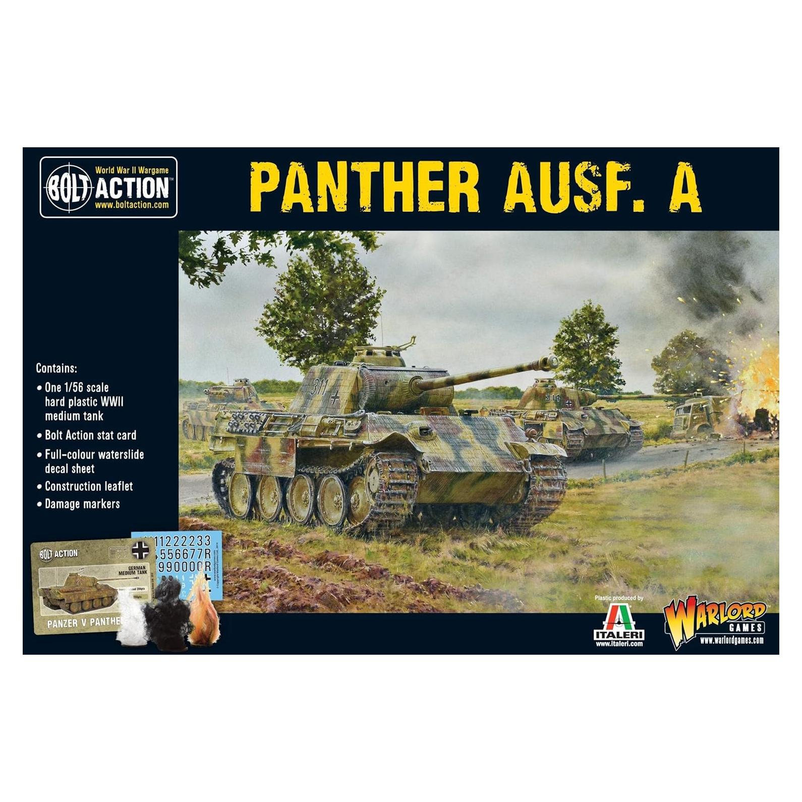 Tanque Medio Panther AUSF A 1:56 Warlord Miniatura Pintable