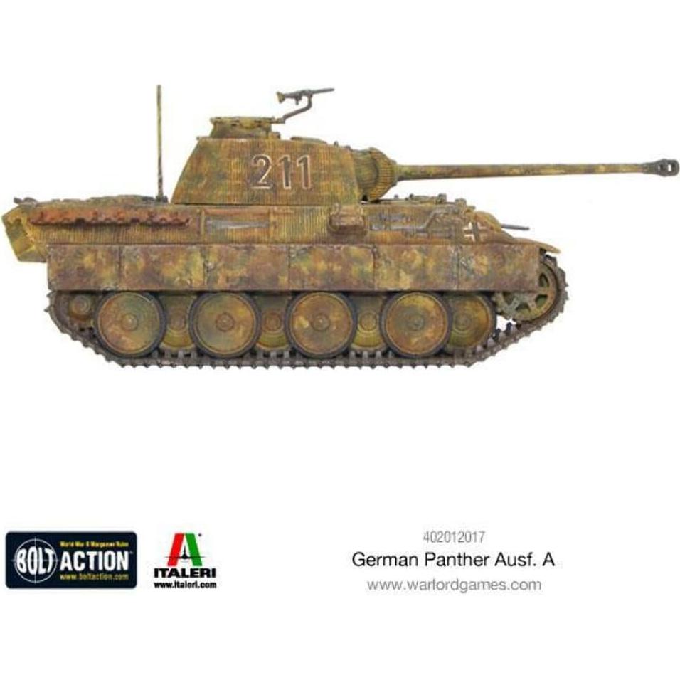 Tanque Medio Panther AUSF A 1:56 Warlord Miniatura Pintable