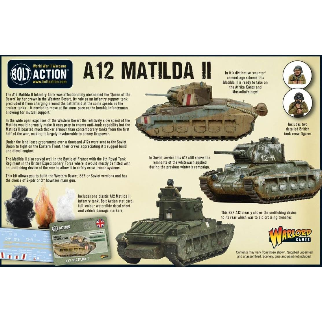 Tanque Matilda II 1:56 Warlord Games - Miniaturas Pintables