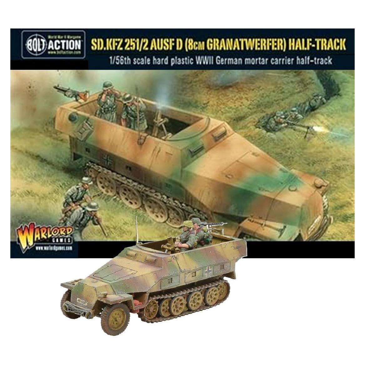 Miniatura Warlord Sd Kfz 251/2 Ausf D 1:56 Sin Pintar