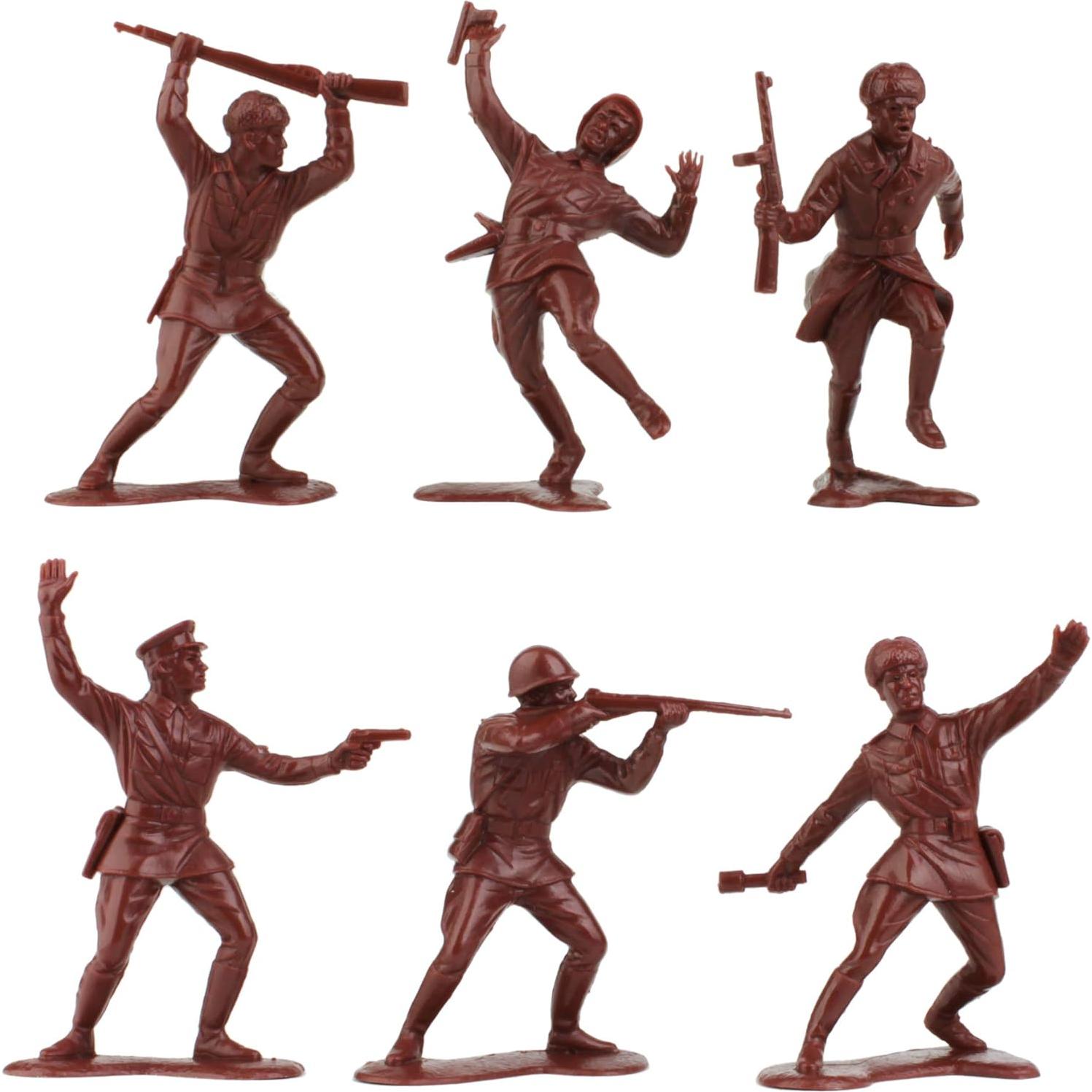 Figuras de Soldados de Plástico BMC Ruso 36pc WW2 5,72cm