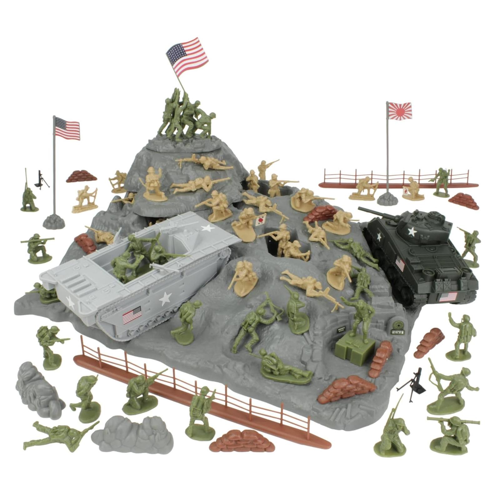 Juego de Soldados de Plástico BMC Iwo Jima 72 Piezas