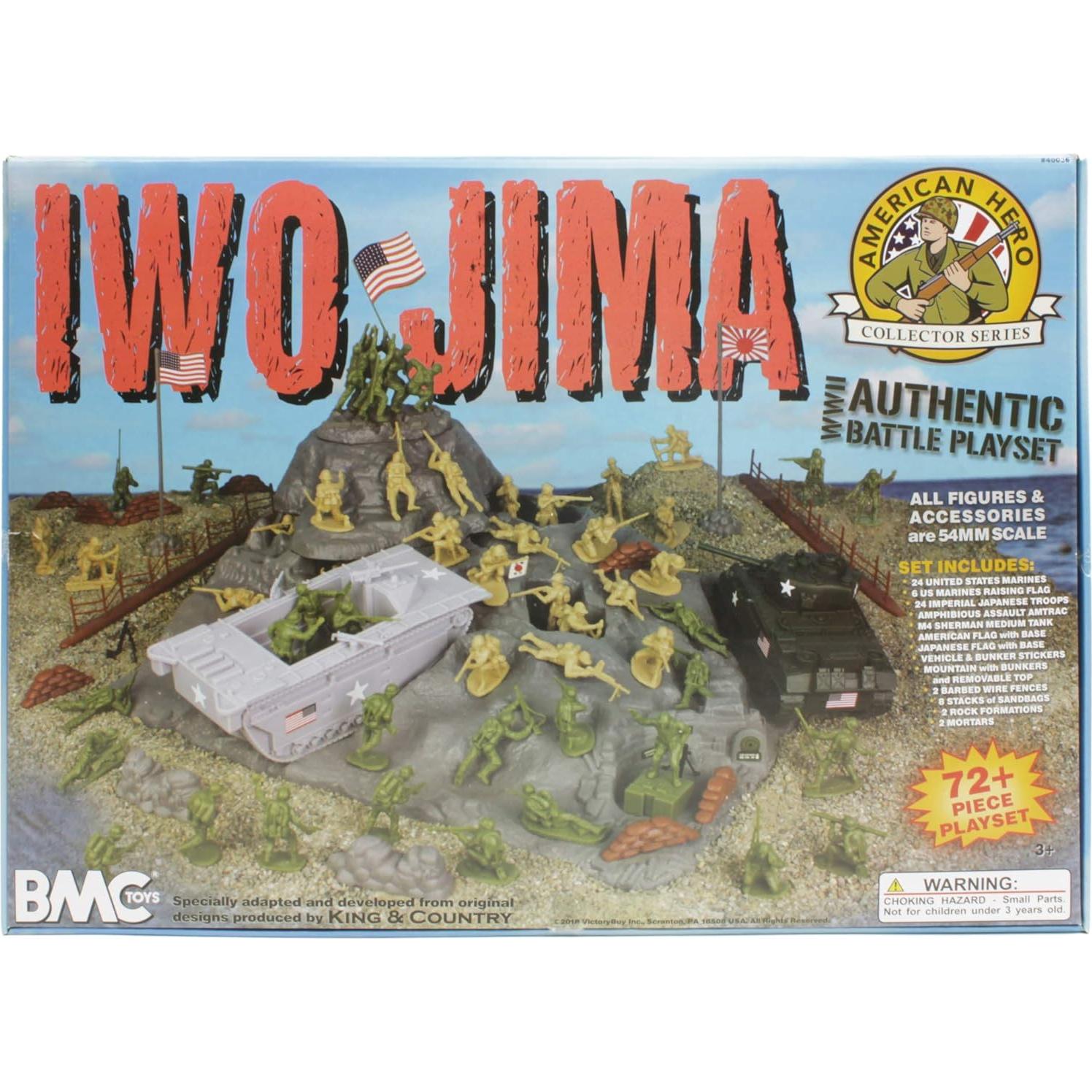 Juego de Soldados de Plástico BMC Iwo Jima 72 Piezas