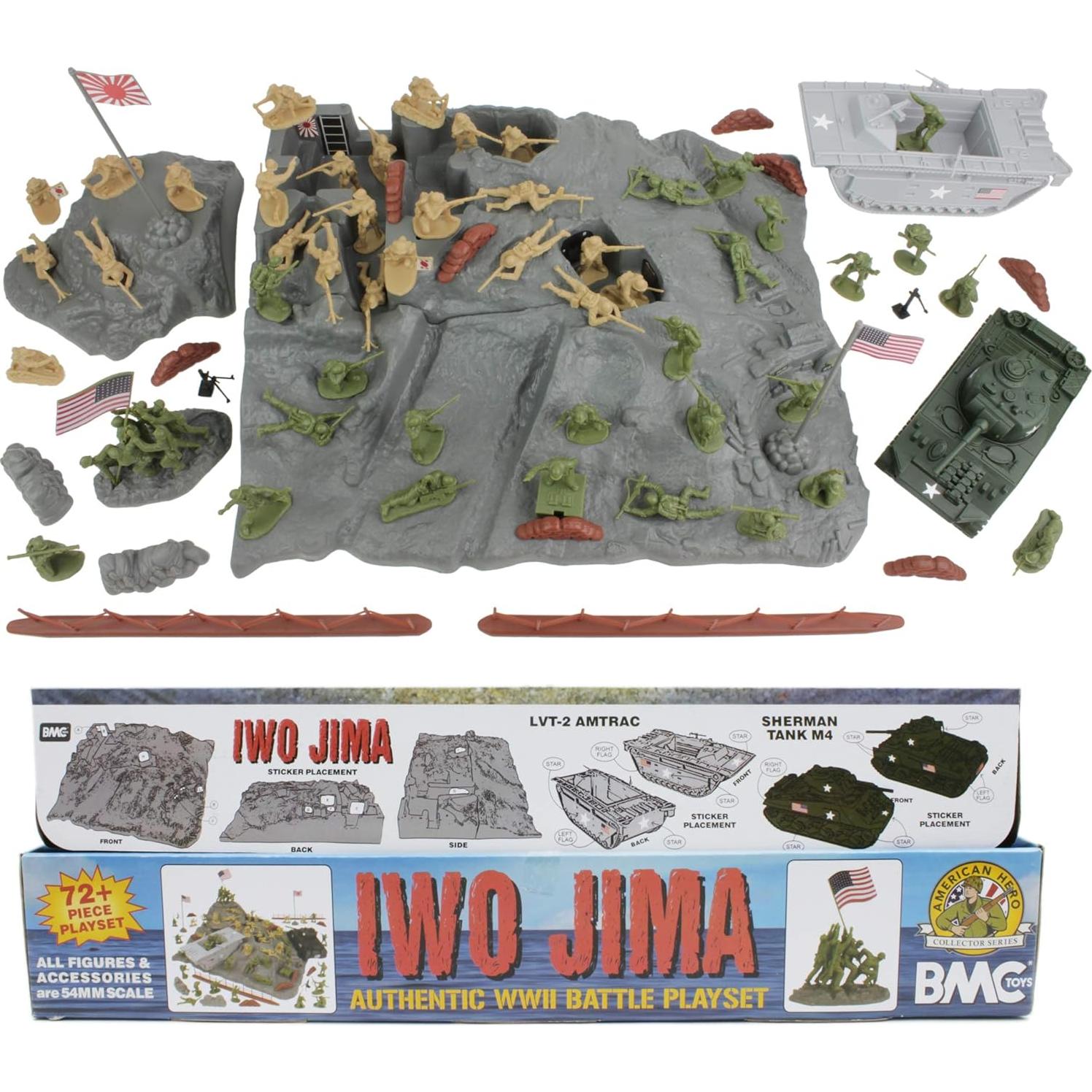 Juego de Soldados de Plástico BMC Iwo Jima 72 Piezas