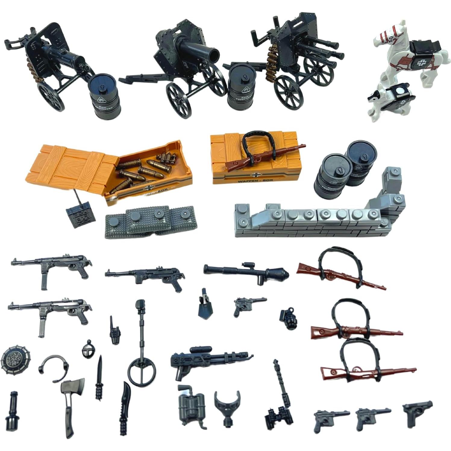 Figuras de Acción Soldados Alemanes Brick Bazaar - 8 Mini Figuras