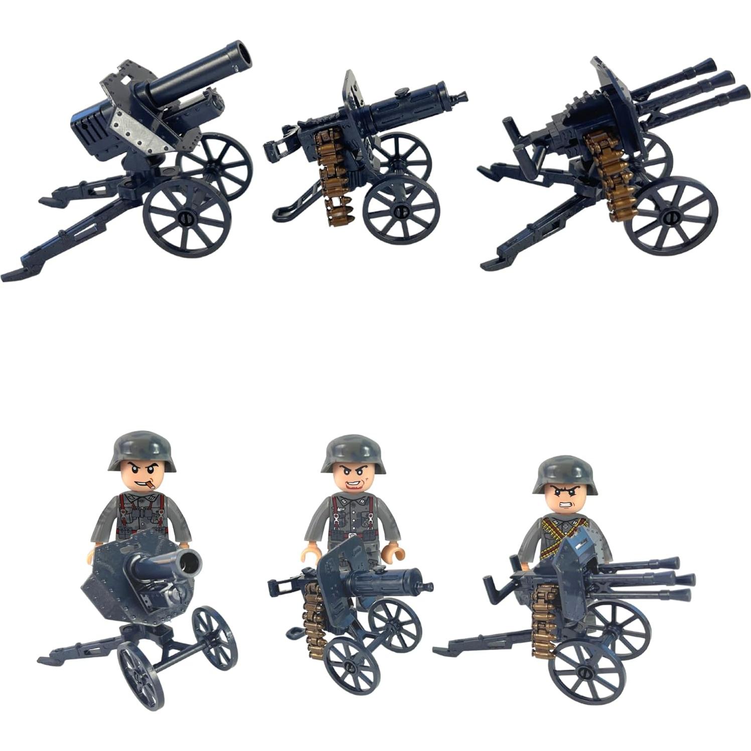 Figuras de Acción Soldados Alemanes Brick Bazaar - 8 Mini Figuras