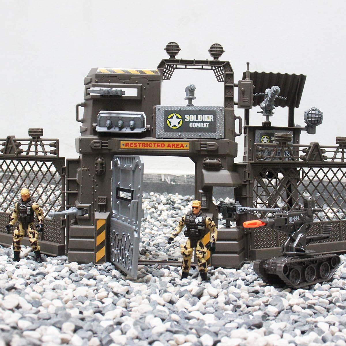 Juego de Juguetes Militares Fisca - 30 Piezas con Vehículos y Soldados