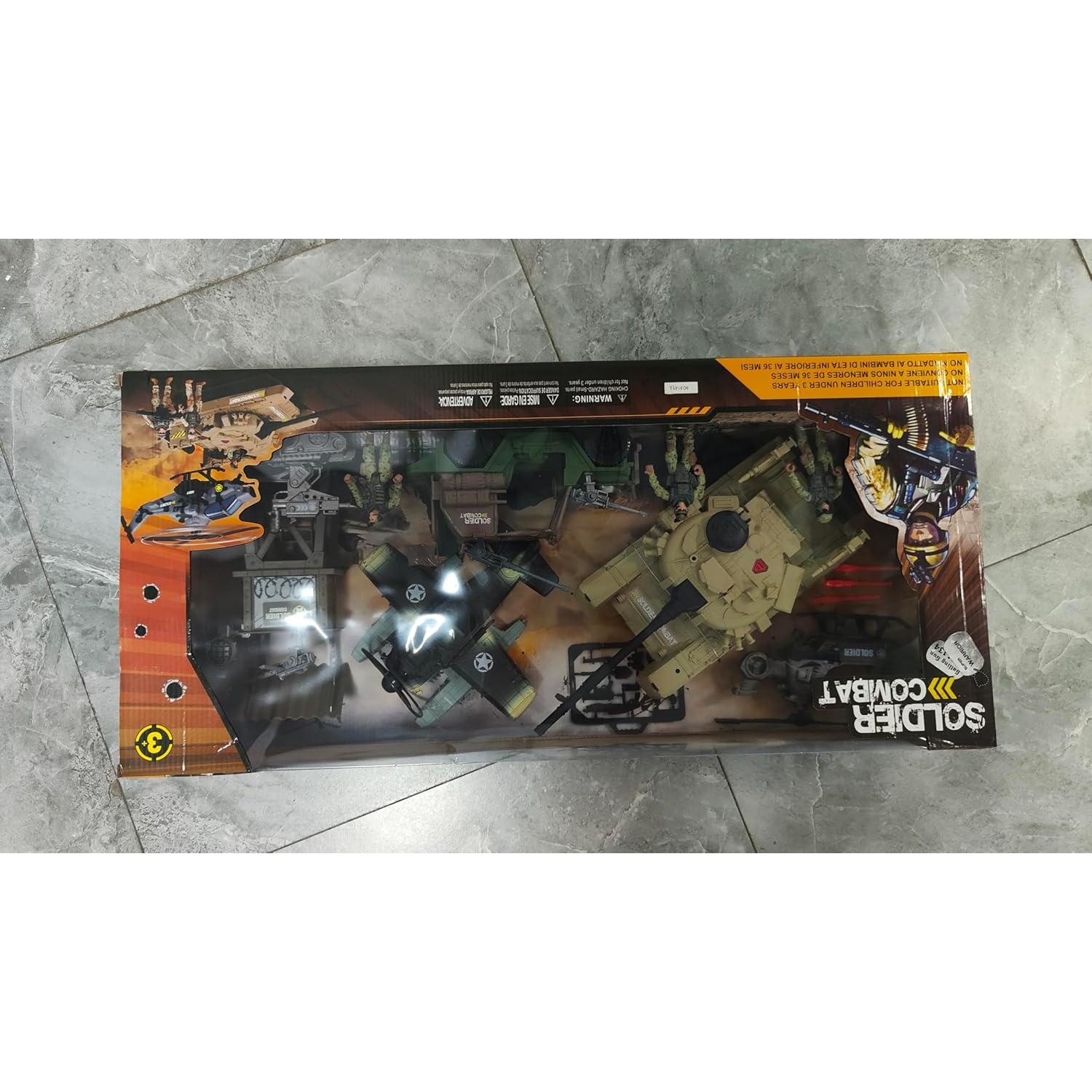 Juego de Juguetes Militares Fisca - 30 Piezas con Vehículos y Soldados