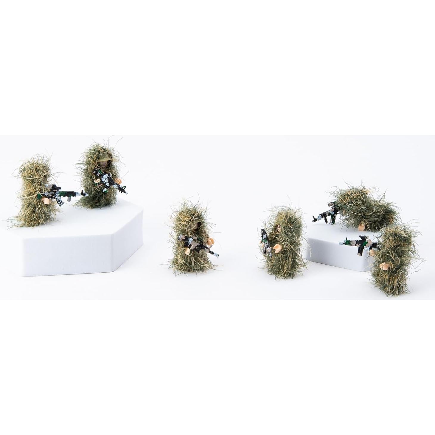 Minifiguras de Soldados de Camuflaje Militar Yanscian - 6 Piezas