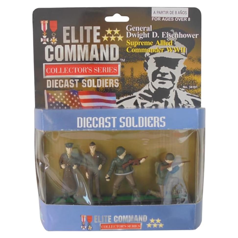 Conjunto de 4 Figuras de Comando Elite OPO 10 WW2 1/32 60mm
