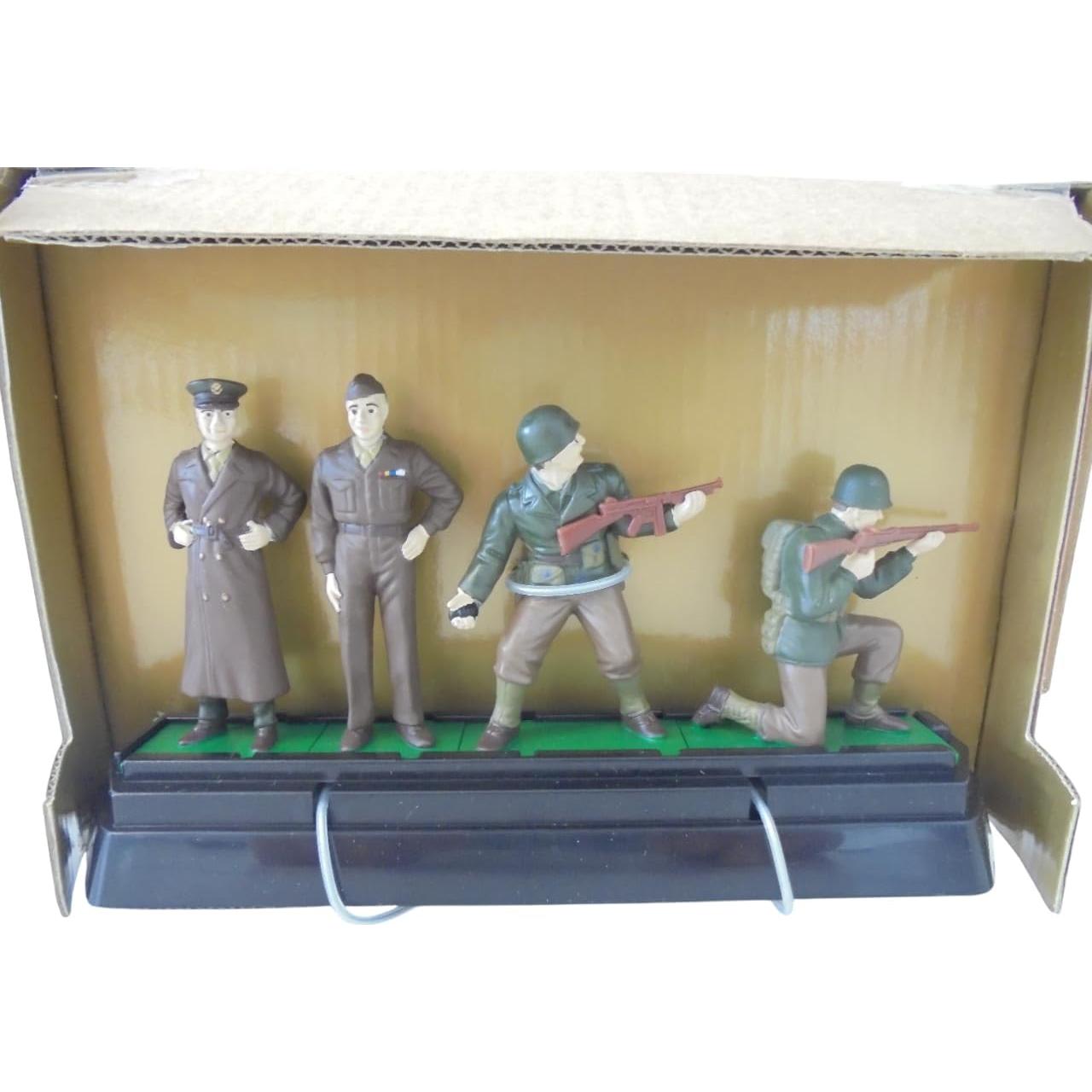 Conjunto de 4 Figuras de Comando Elite OPO 10 WW2 1/32 60mm