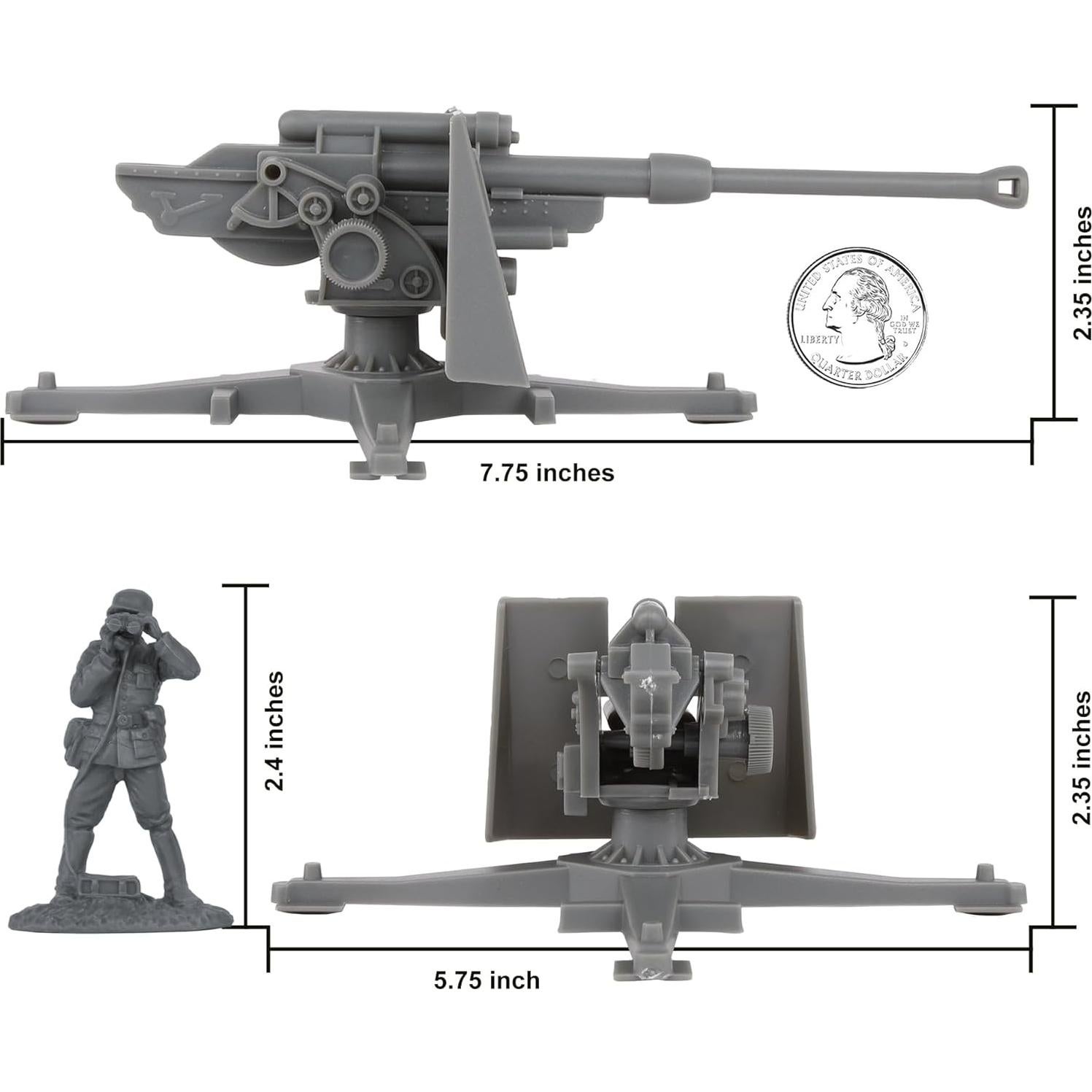 Conjunto Artillería BMC CTS WW2 Alemán 15 Figuras 1:32