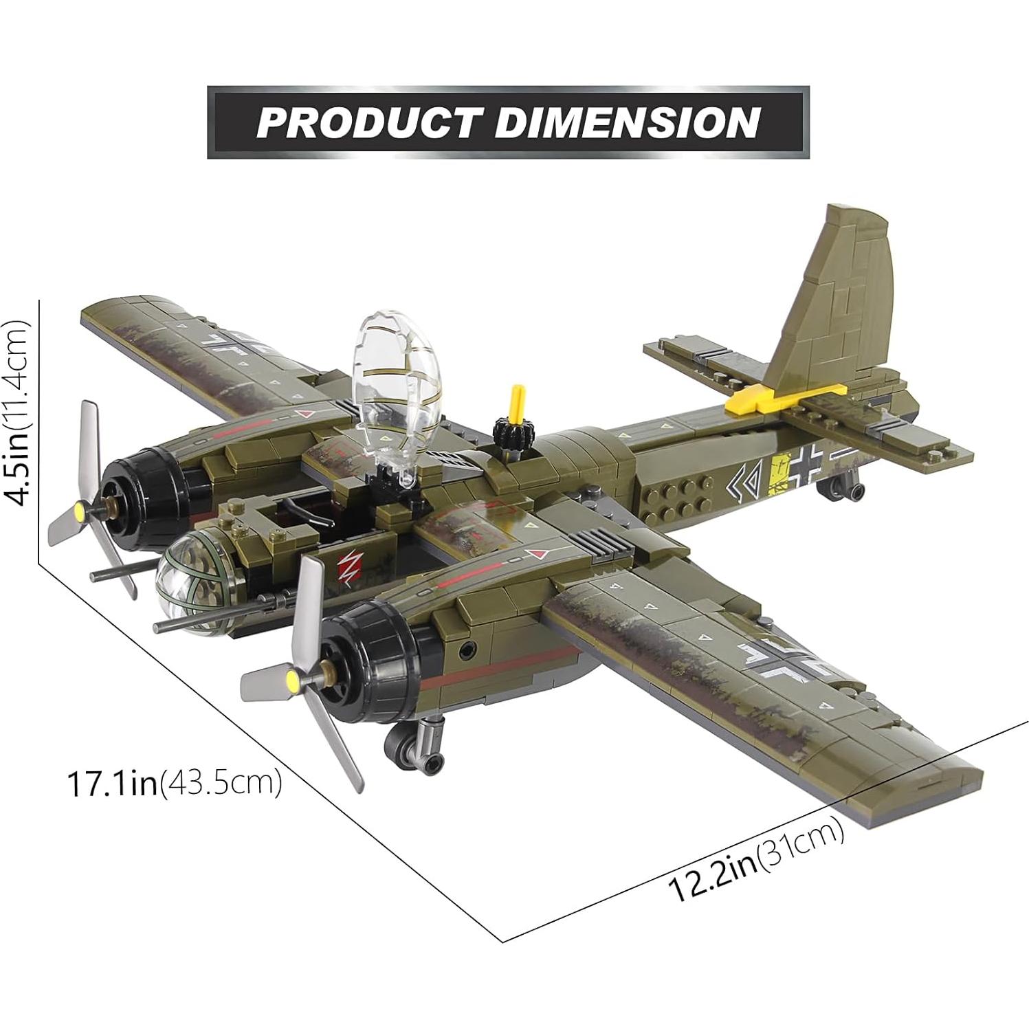 Kit de Construcción Feleph JU-88 559 Piezas Militar