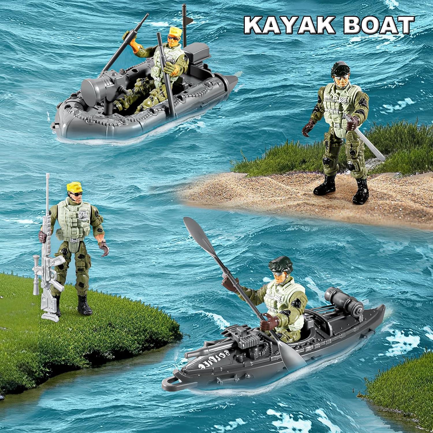 Conjunto 56-en-1 Juguetes de Soldados JASSKKBO para Niños