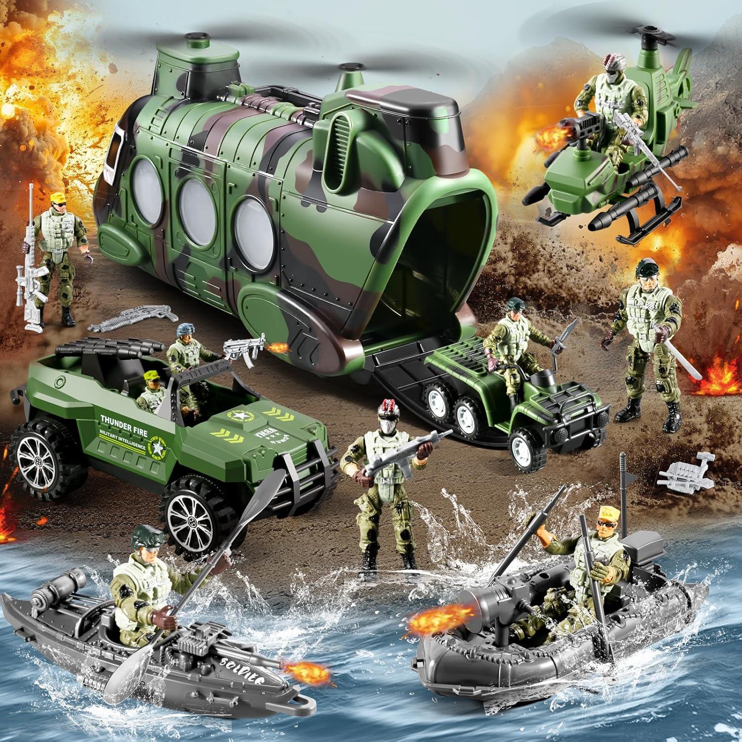 Conjunto 56-en-1 Juguetes de Soldados JASSKKBO para Niños