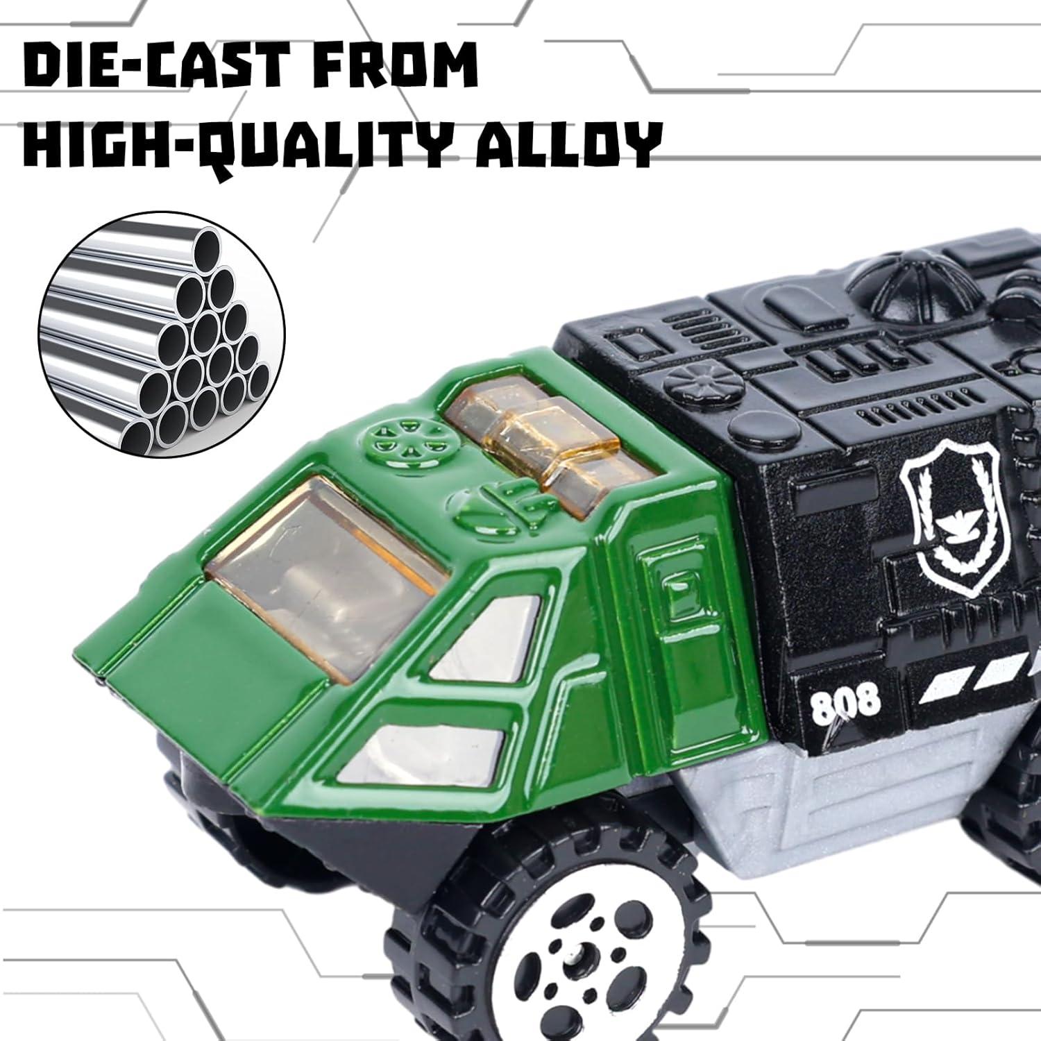 Juguetes de Vehículos Militares 3 Nutrias 62 Piezas